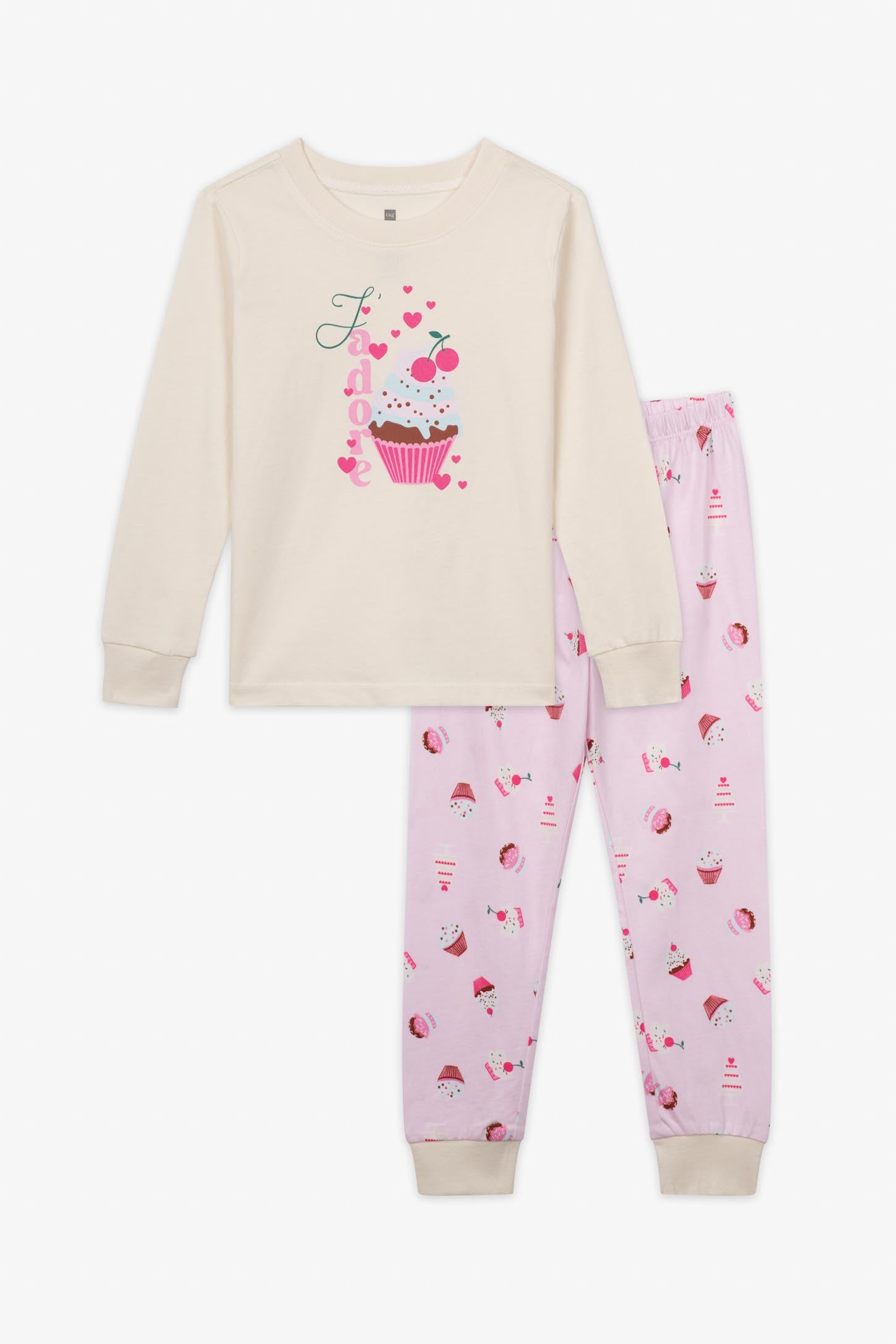 2 Ensemble pyjama à 2 pièces  - Enfant fille && ROSE MULTI