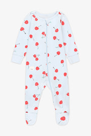 Pyjama 1-pièce coton bio, 2/30$ - Bébé && BLEU PALE