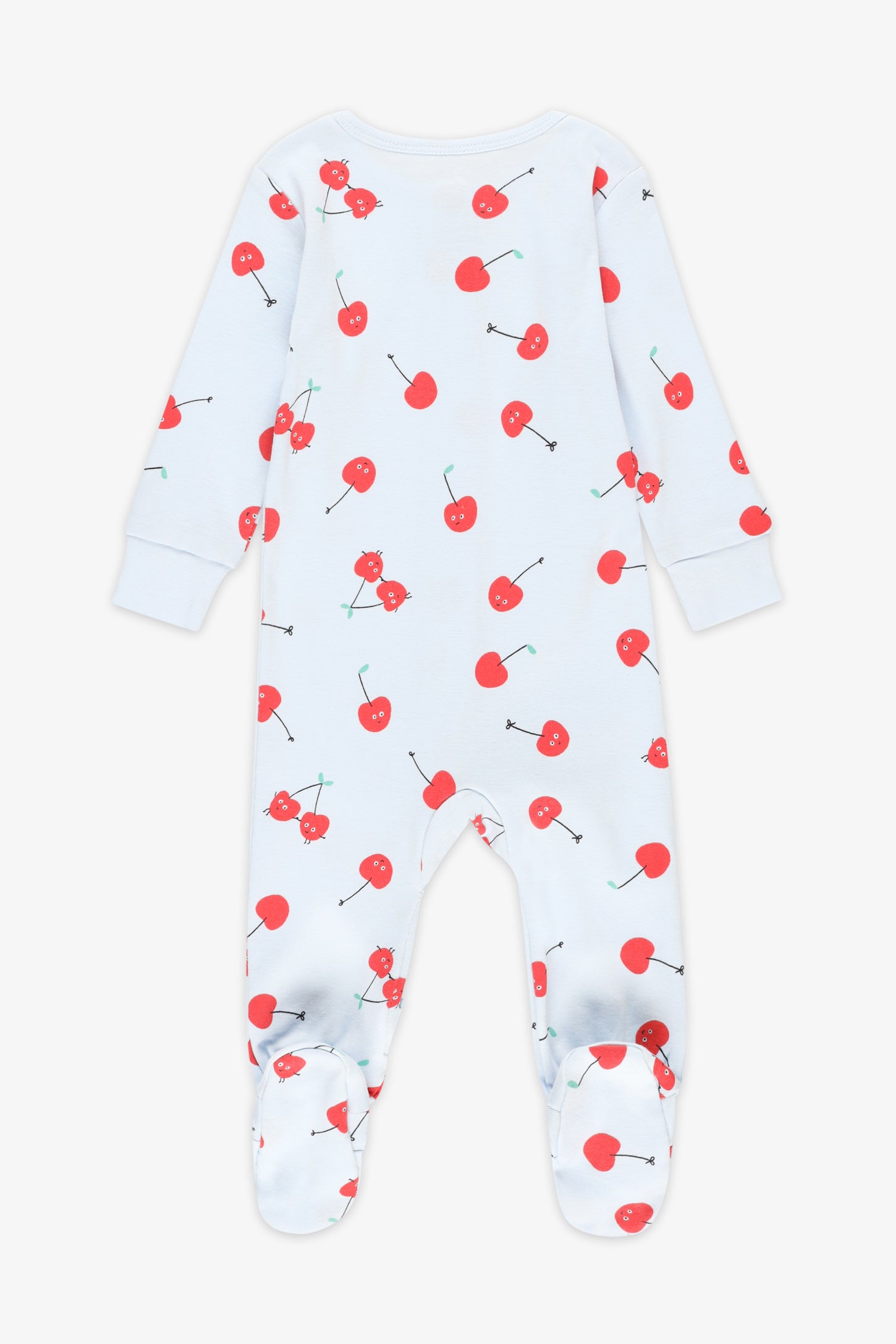 Pyjama 1-pièce coton bio, 2/30$ - Bébé && BLEU PALE