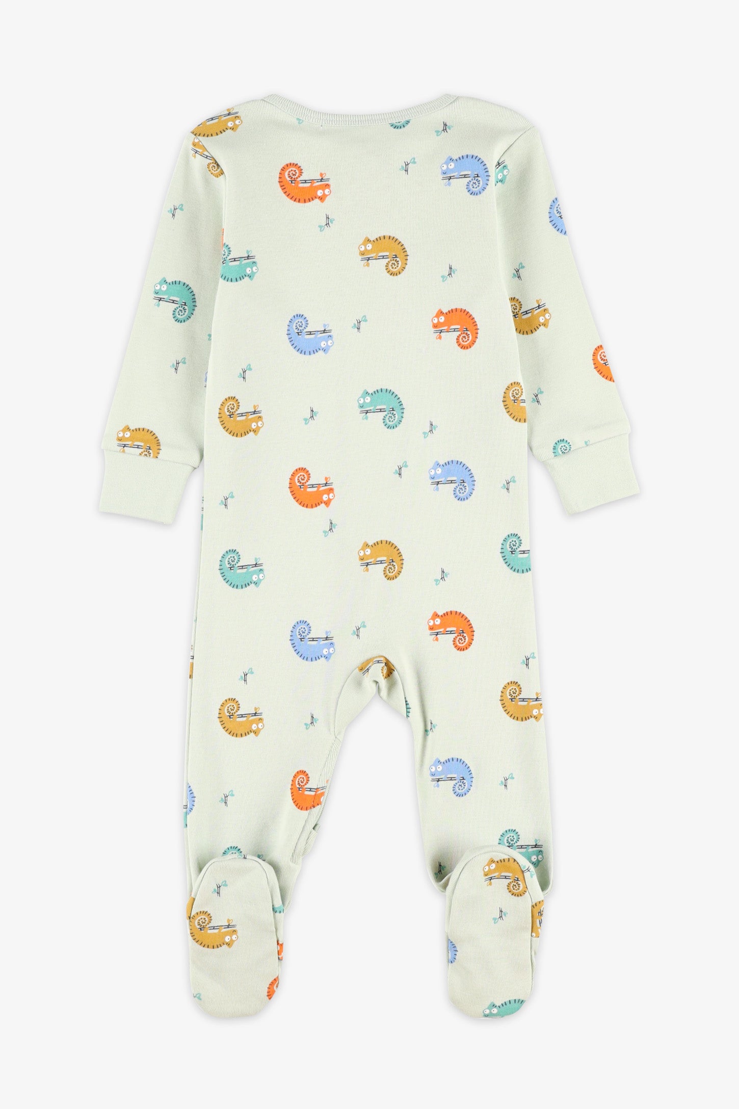 Pyjama 1-pièce coton bio, 2/30$ - Bébé && VERT PALE