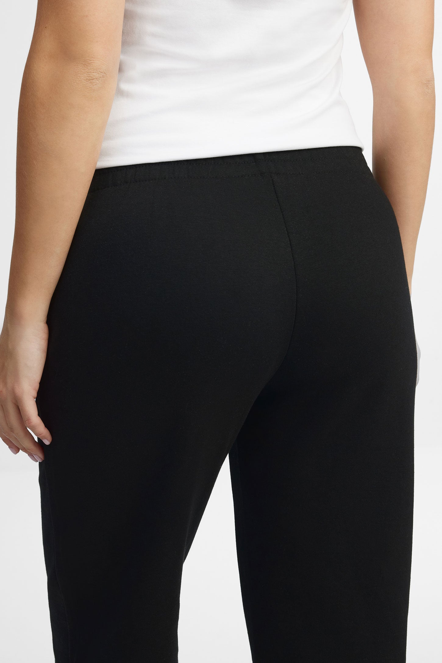 Pantalon jogger coton ouaté - Femme && NOIR