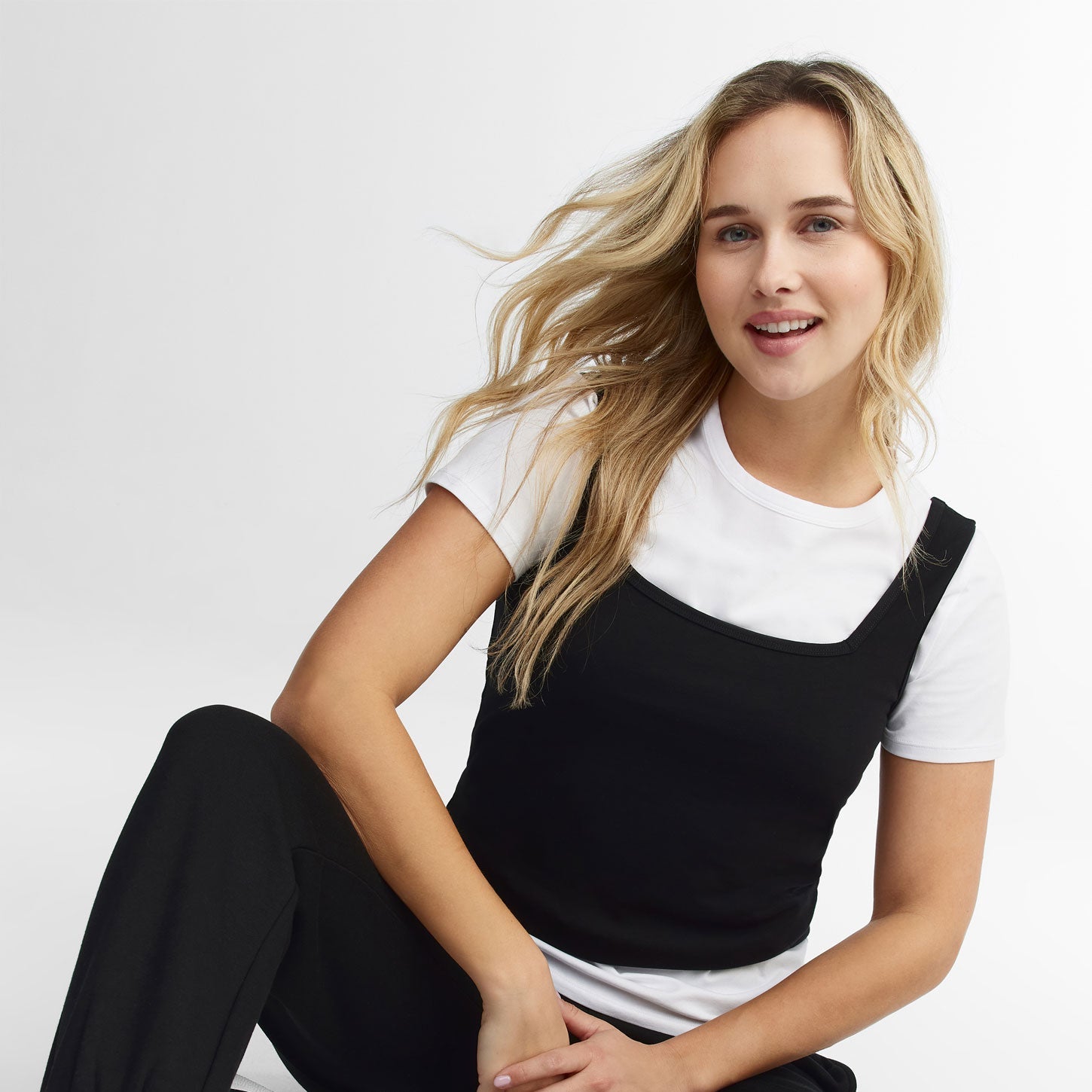 Pantalon jogger coton ouaté - Femme && NOIR