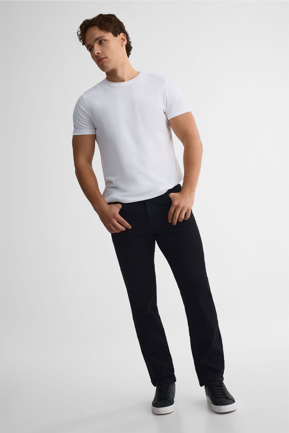 Jeans jambe droite - Homme && NOIR