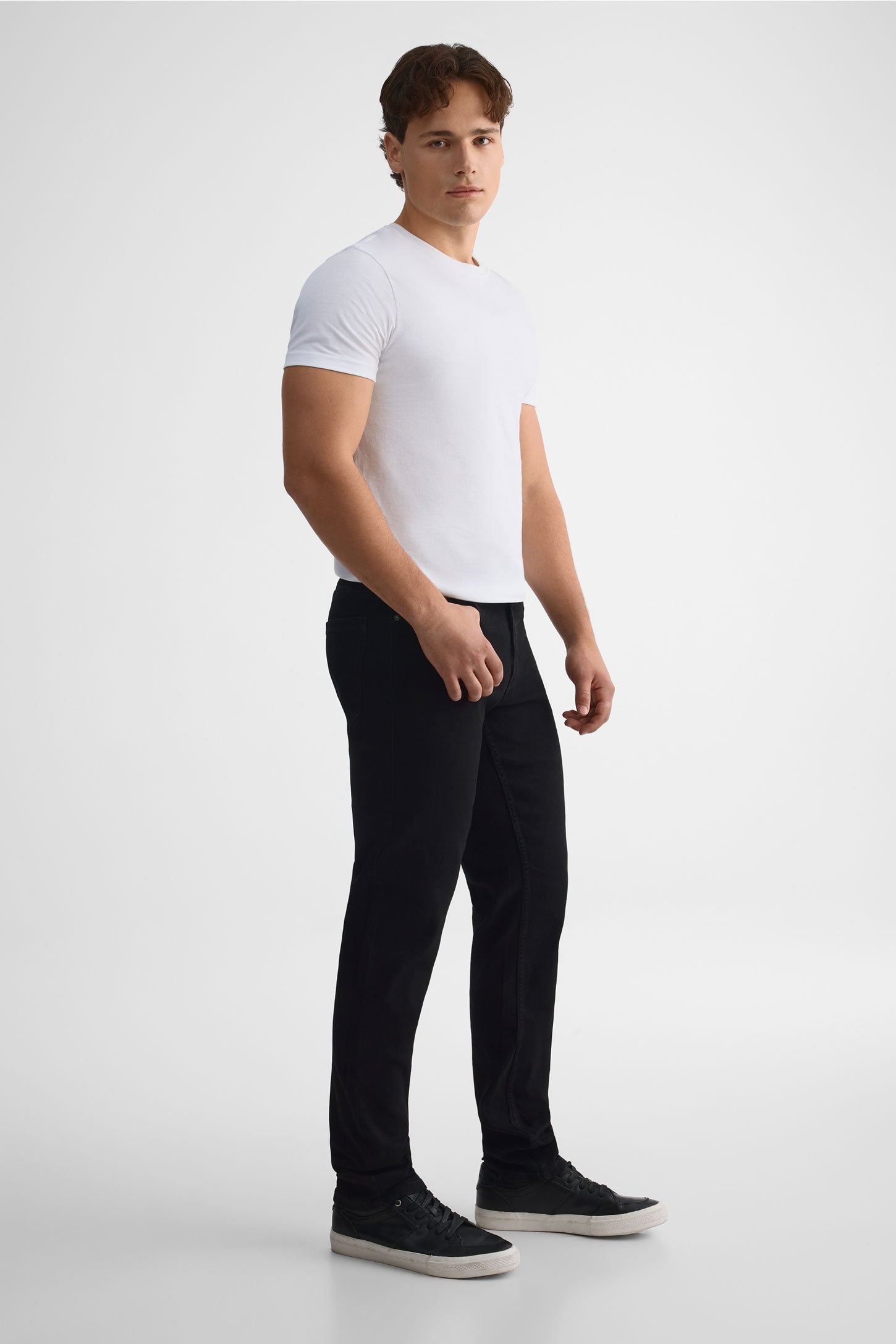 Jeans jambe droite - Homme && NOIR