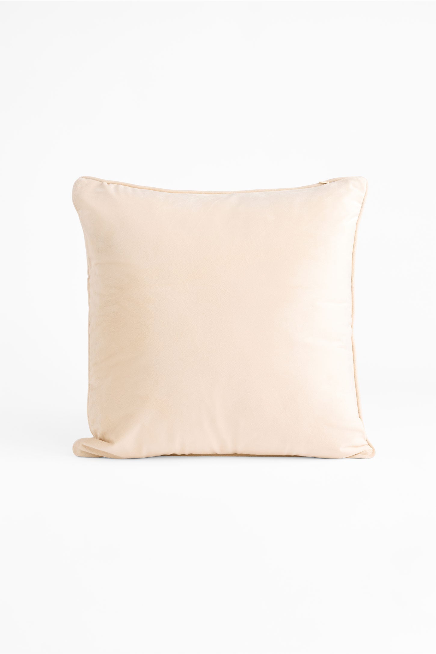 Coussin imprimé en polyester 18"x18" && BLANC CASSÉ