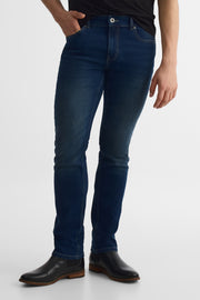 Jeans coupe ajustée 34'' - Homme && INDIGO