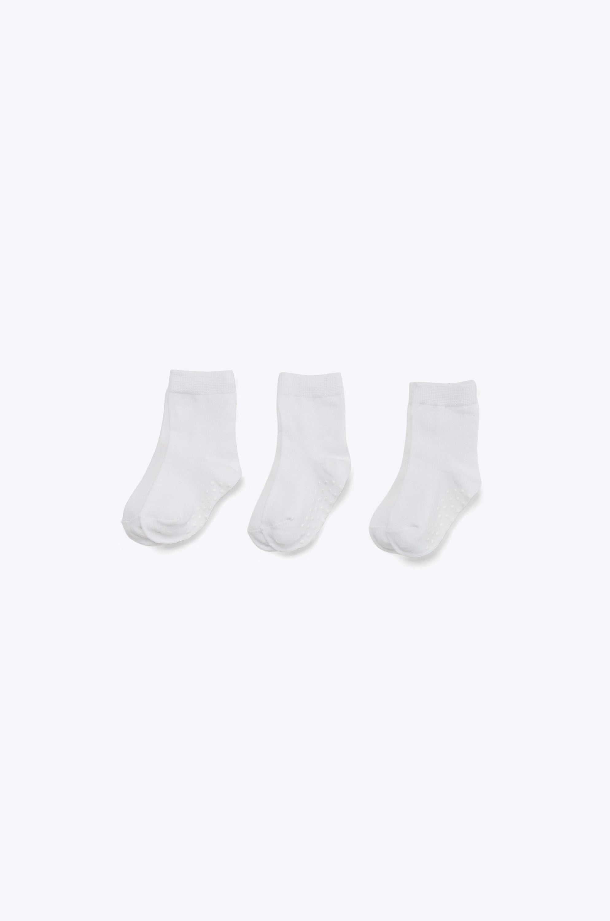 Lot de 3 paires de chaussettes - Bébé && BLANC