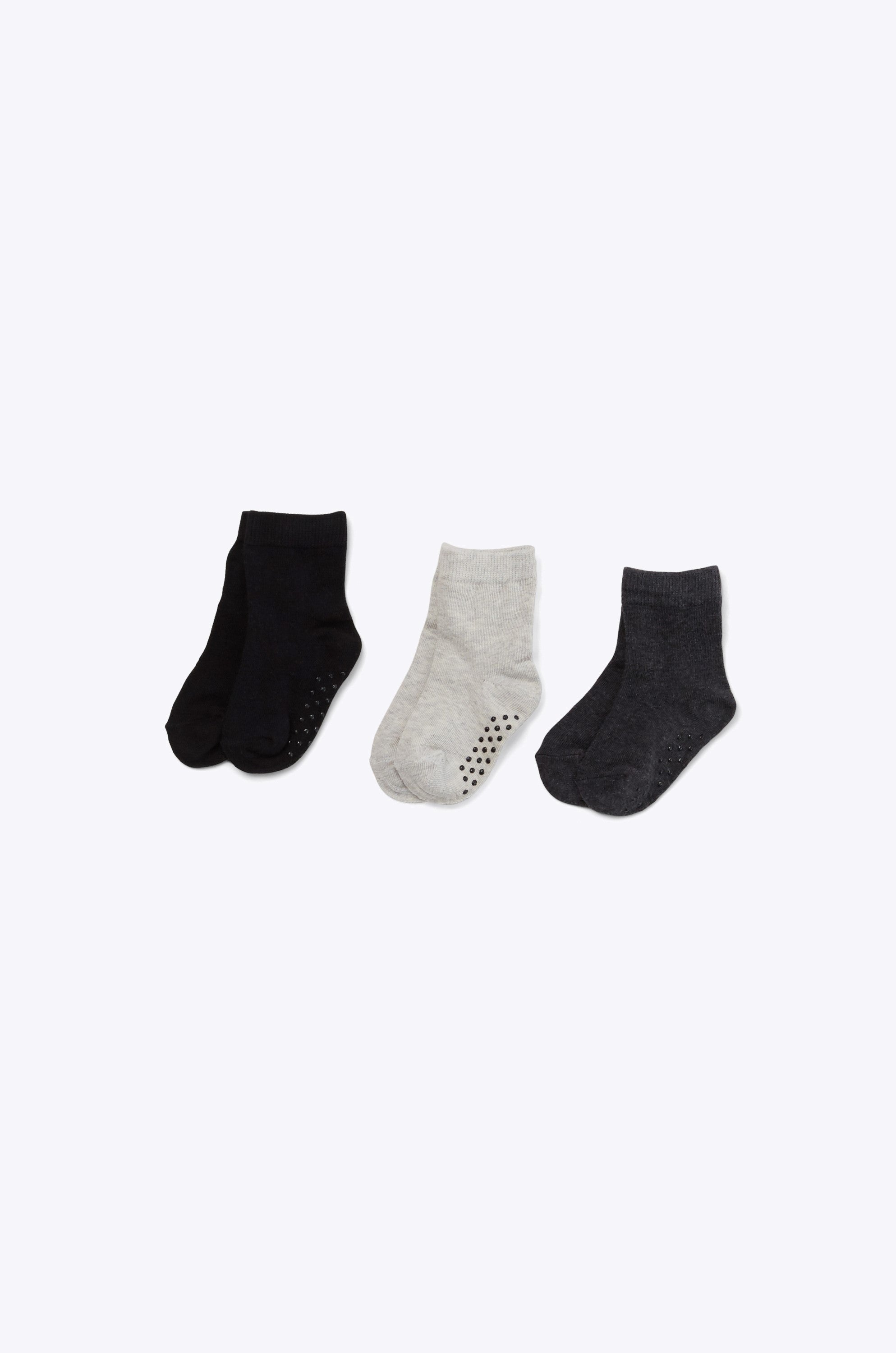 Lot de 3 paires de chaussettes - Bébé && GRIS