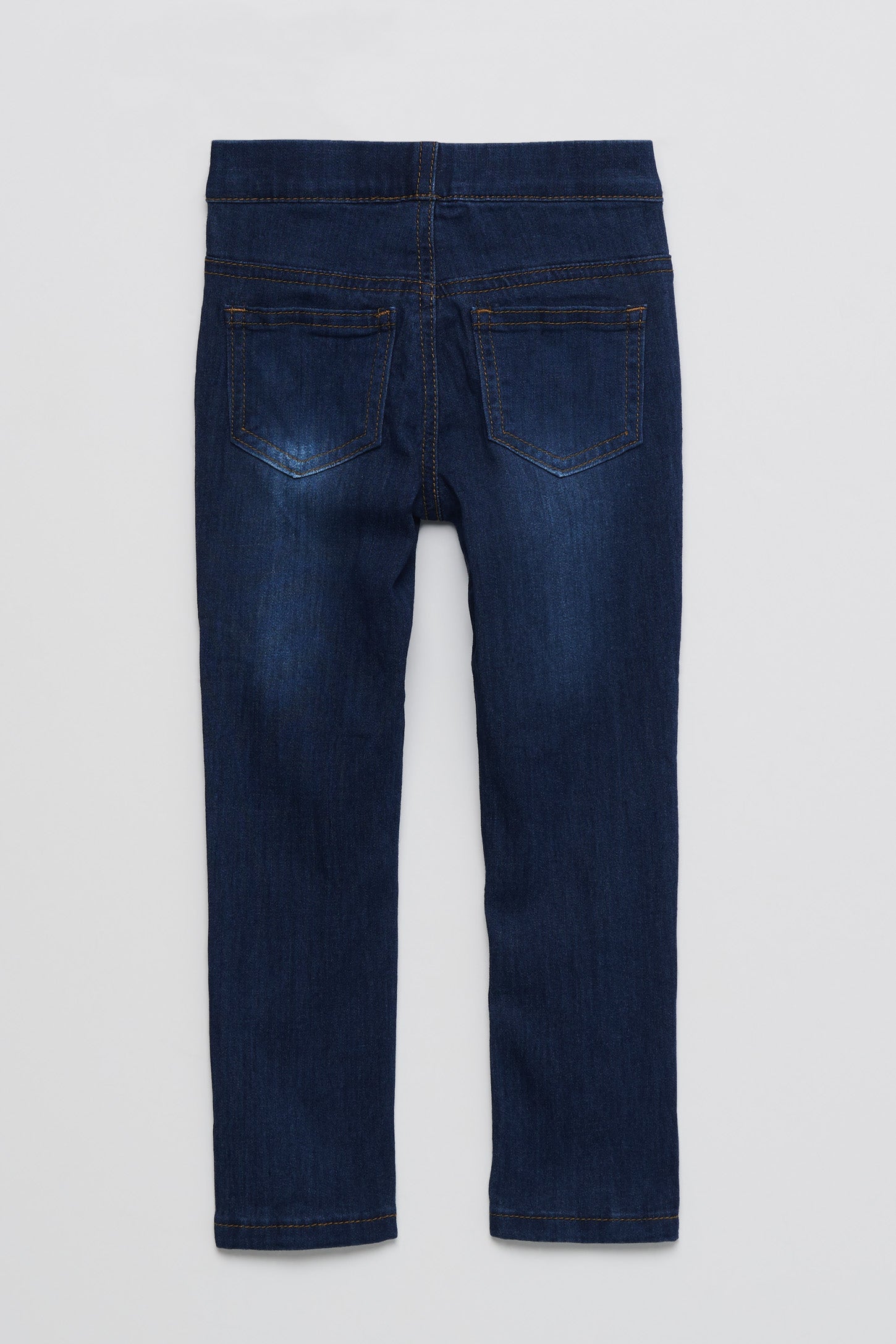 Jeans à enfiler - Enfant fille && BLEU FONCE