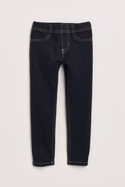 Jeans à enfiler - Enfant fille && BLEU MOYEN