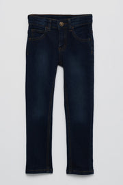 Jeans ajusté - Enfant garçon && BLEU FONCE
