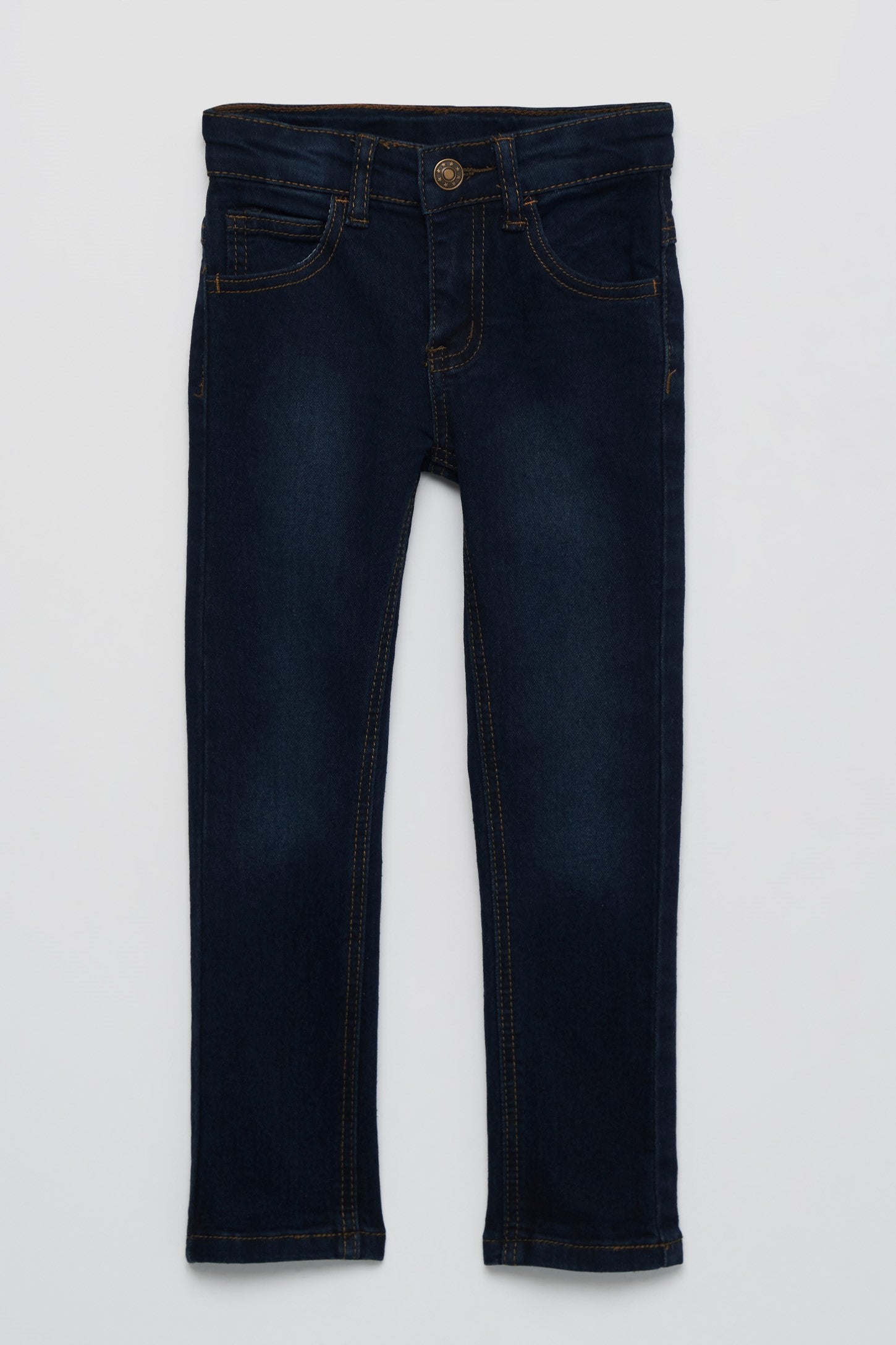 Jeans ajusté - Enfant garçon && BLEU FONCE