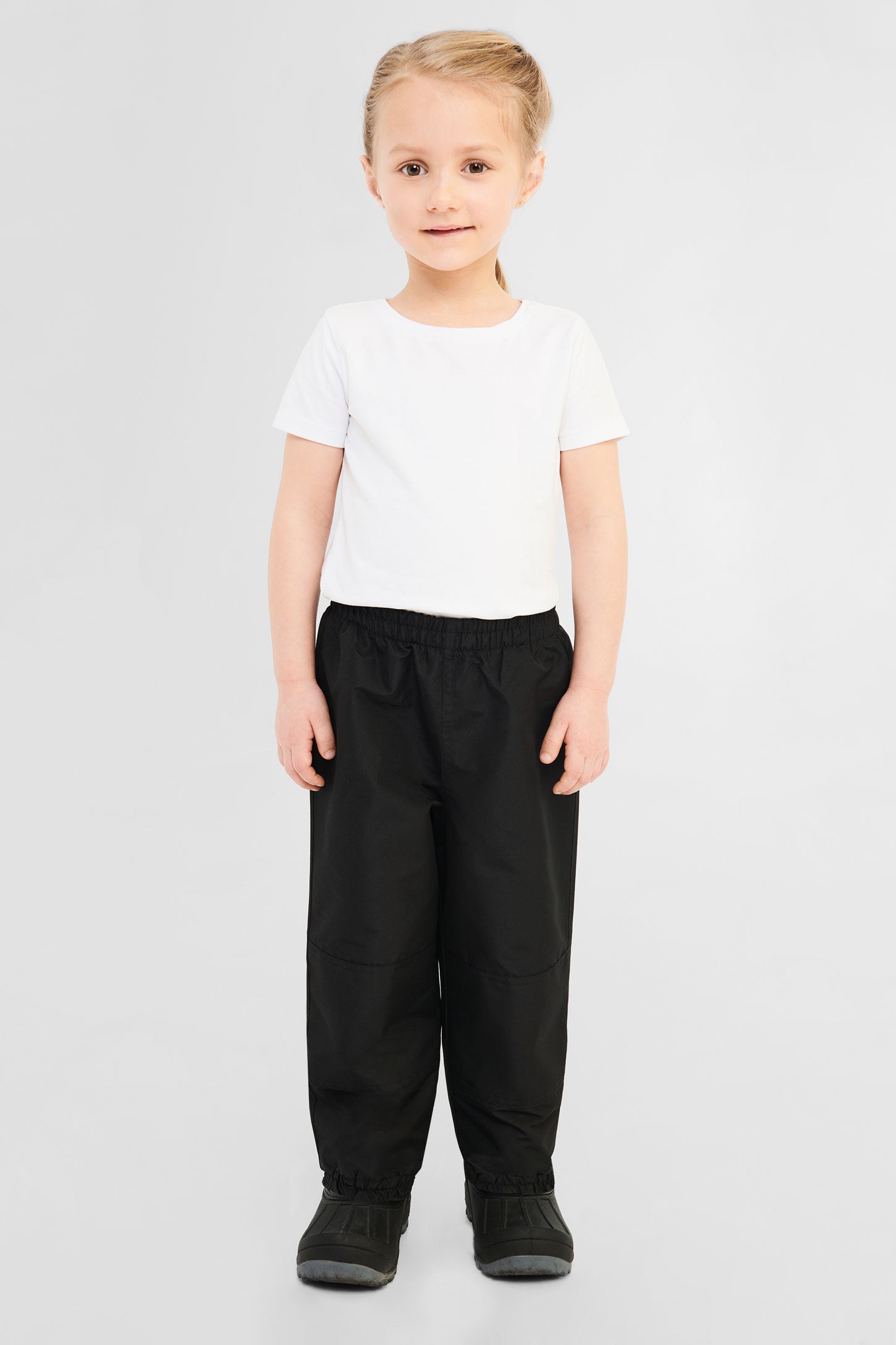 Pantalon d’extérieur mi-saison en nylon - Enfant && NOIR