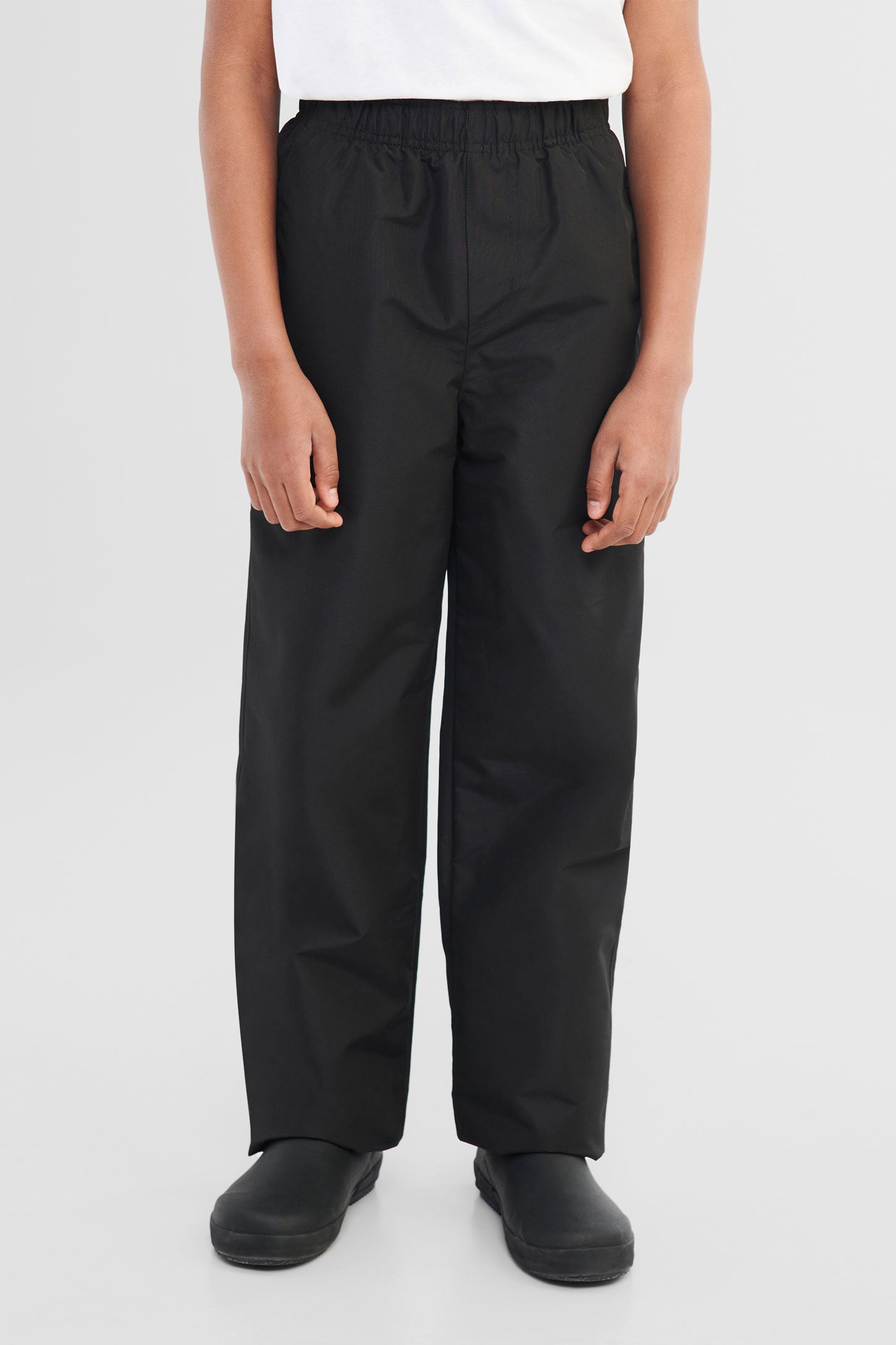 Pantalon d’extérieur mi-saison en nylon - Ado garçon && NOIR
