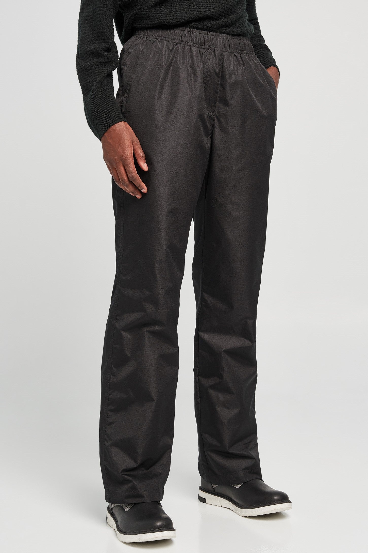Pantalon d’extérieur mi-saison en nylon - Femme && NOIR