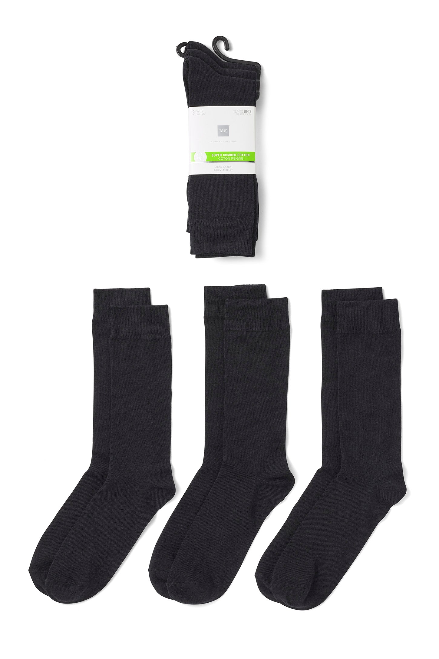Lot de 3 paires de socquettes homme Training Dry noir en coton Athéna -  Chaussettes Homme sur MenCorner