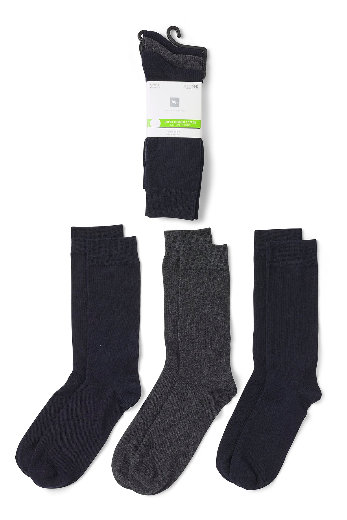 Lot de 3 paires de chaussettes - Homme && COULEUR 4