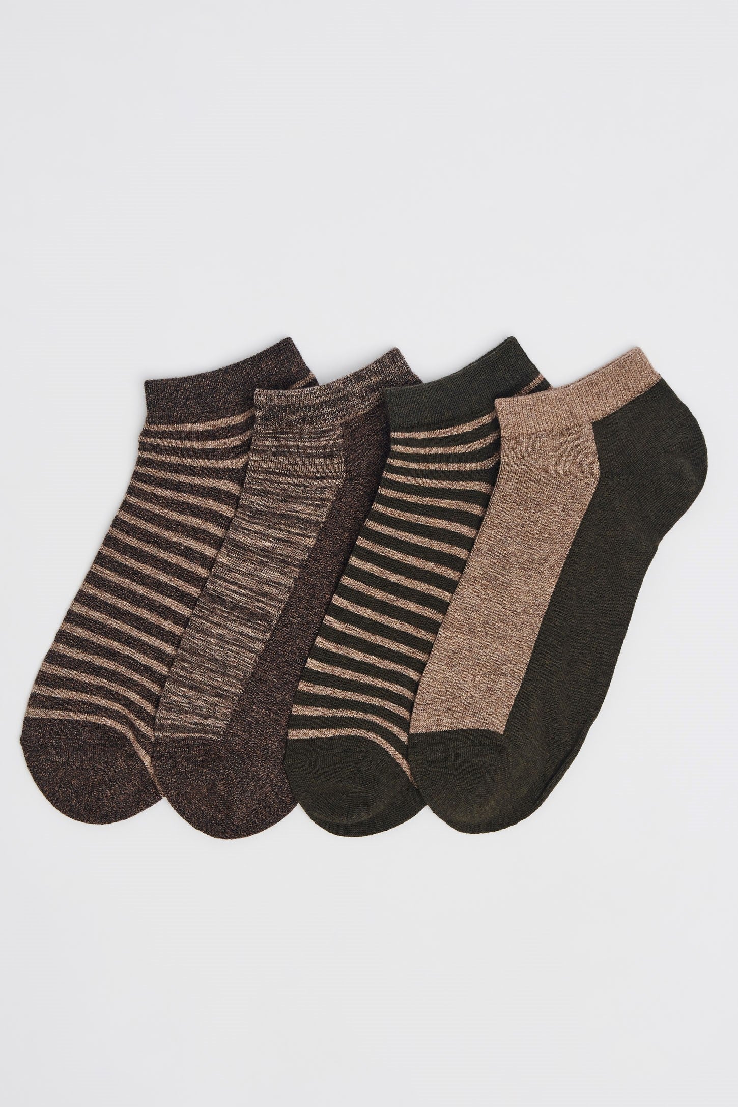 Paquet de 4 paires de chaussettes cheville - Homme && COULEUR 3