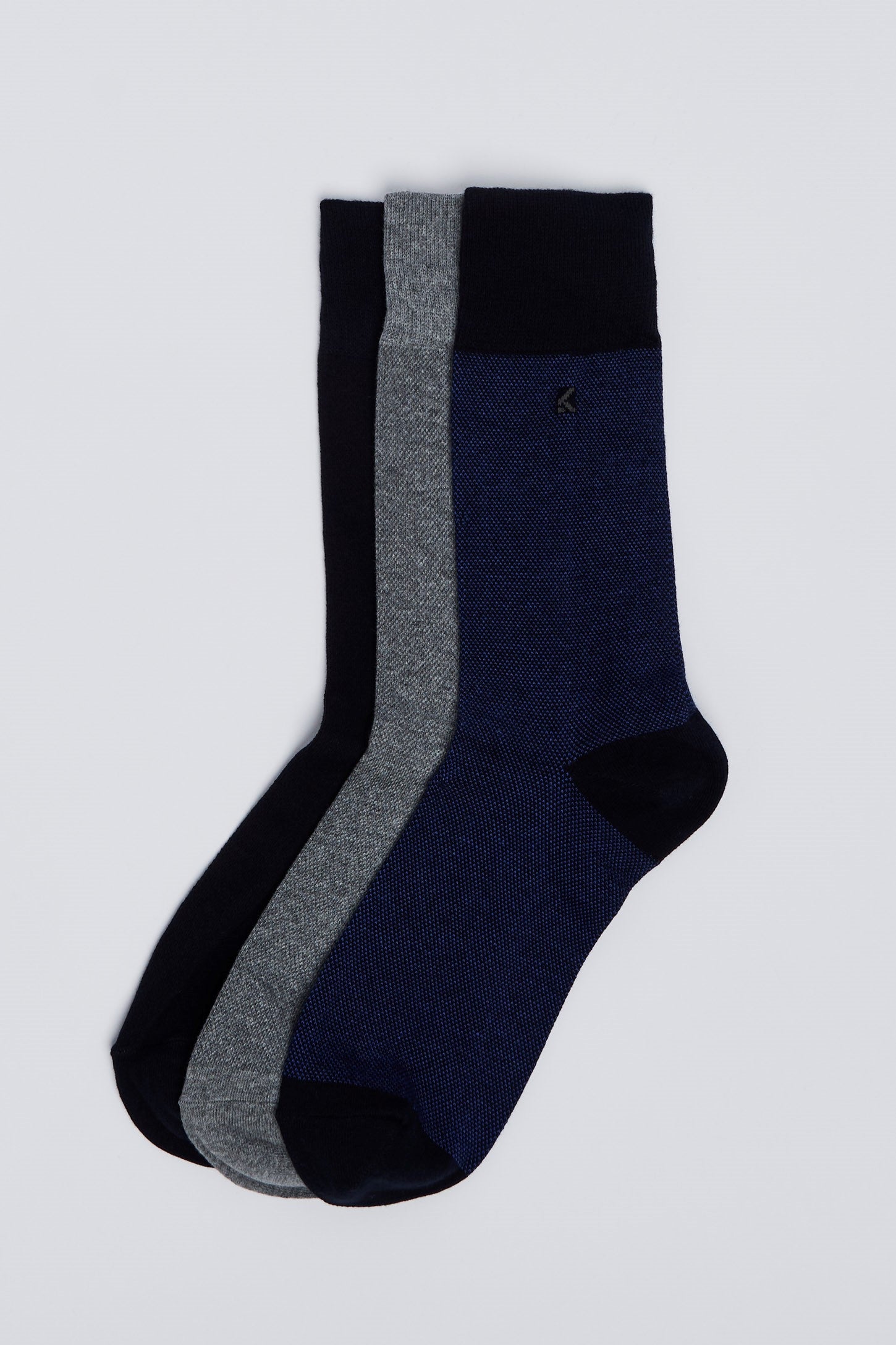 Lot de 3 paires de chaussettes en coton premium - Homme && COULEUR 2