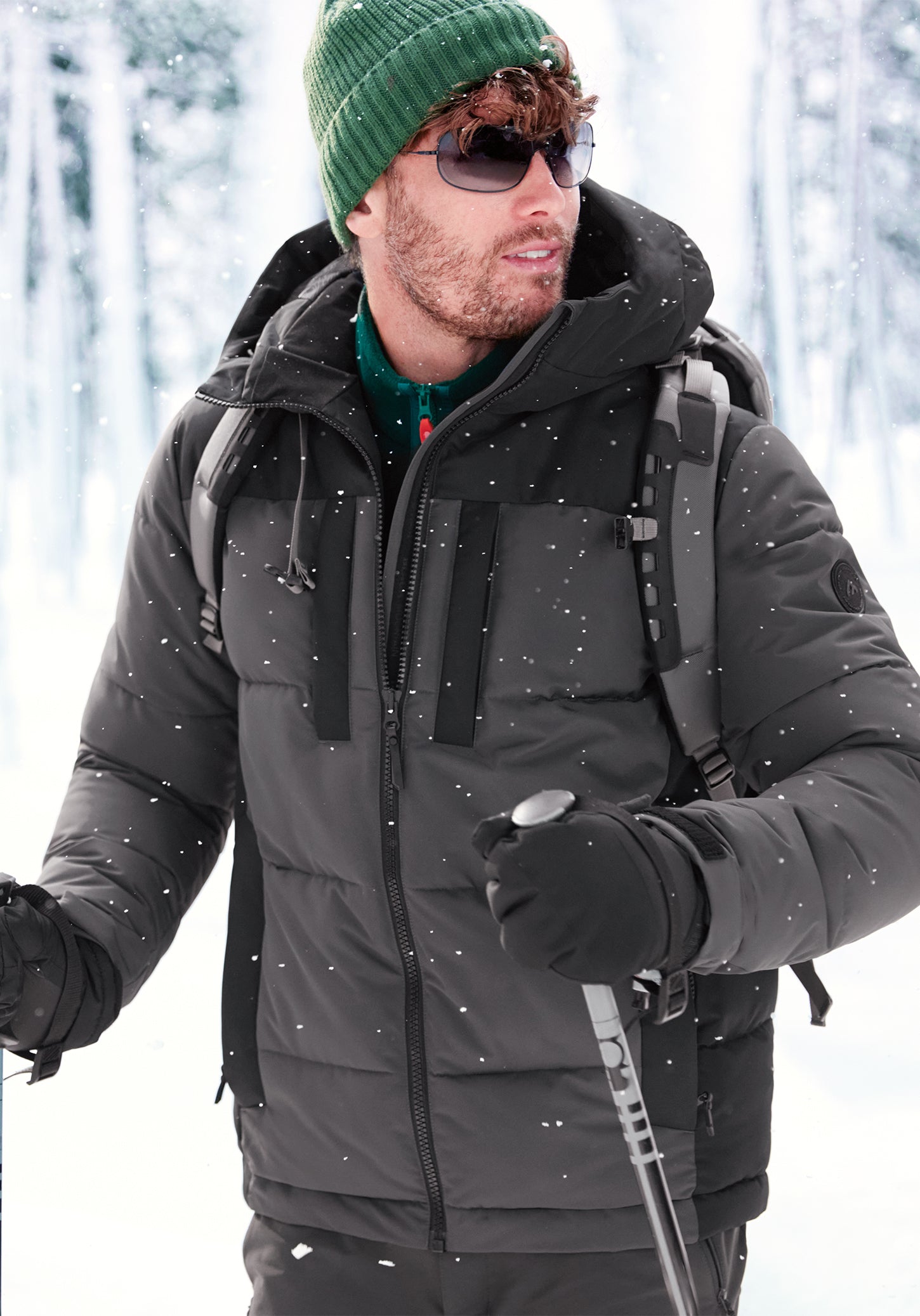 Manteau de ski hiver BM - Homme && GRIS