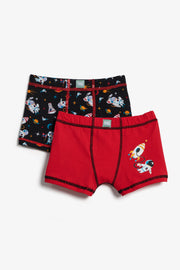 Lot de deux paires de caleçons - Enfant garçon && NOIR