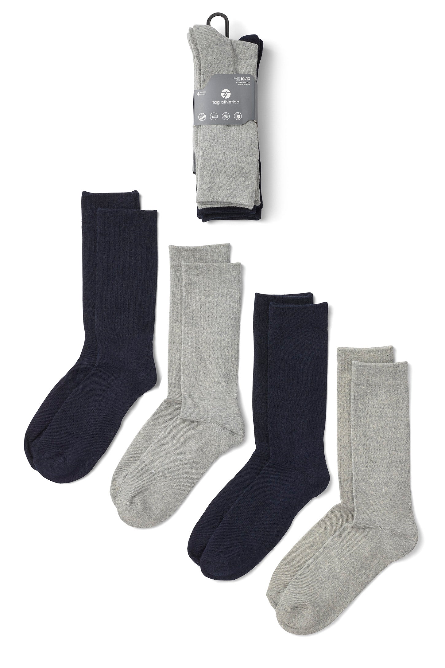 Lot de 4 paires de chaussettes - Homme && COULEUR 1