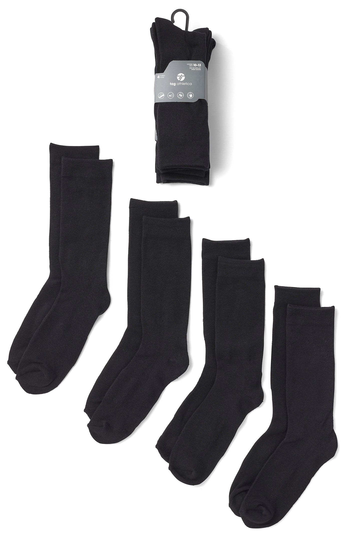 Lot de 4 paires de chaussettes - Homme && COULEUR 3