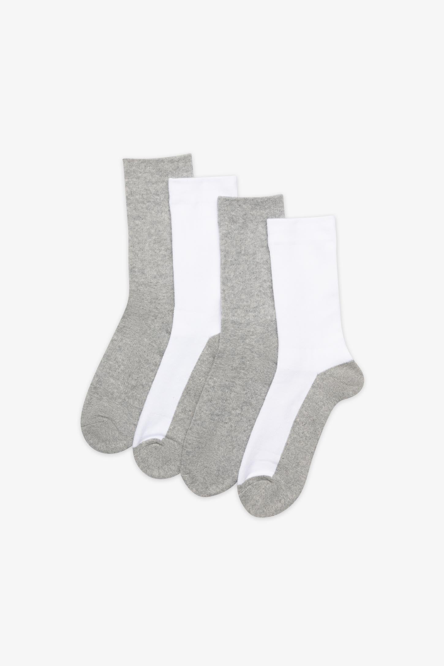Bas de sport crew en paquet de 4 - Femme && COULEUR 1