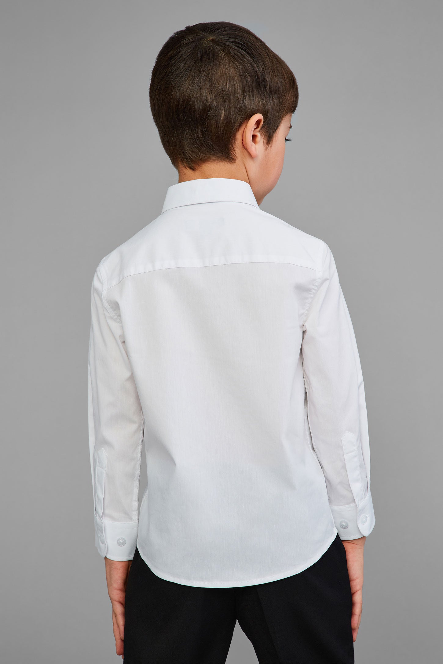 Chemise en coton - Enfant garçon && BLANC