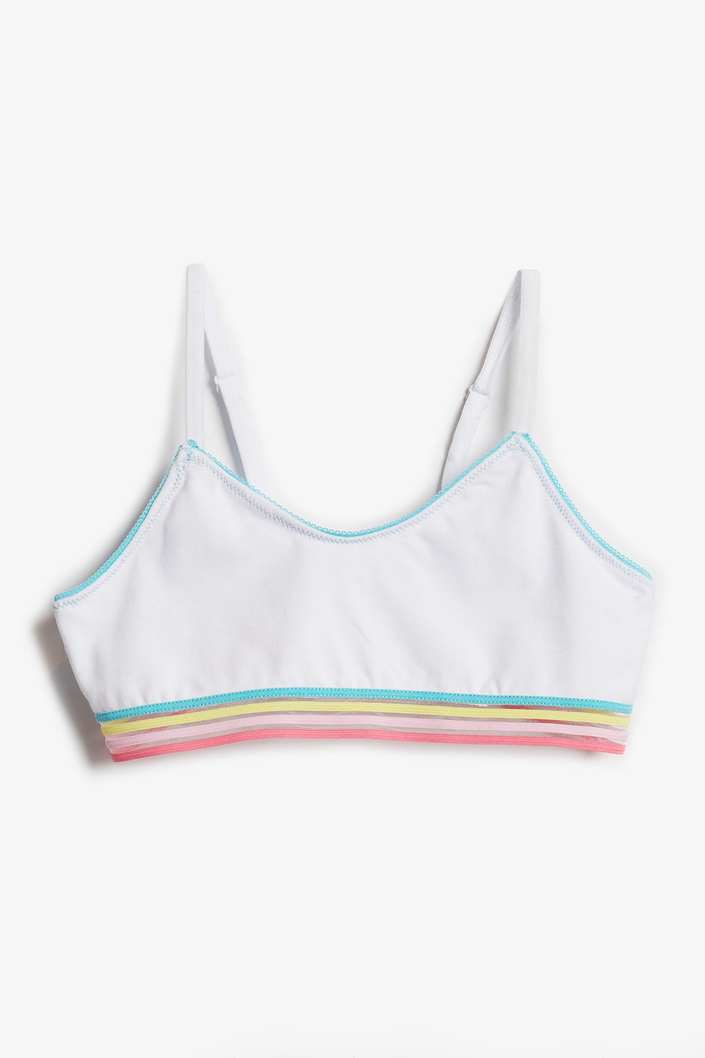 Bralette arc-en-ciel - Ado fille && BLANC