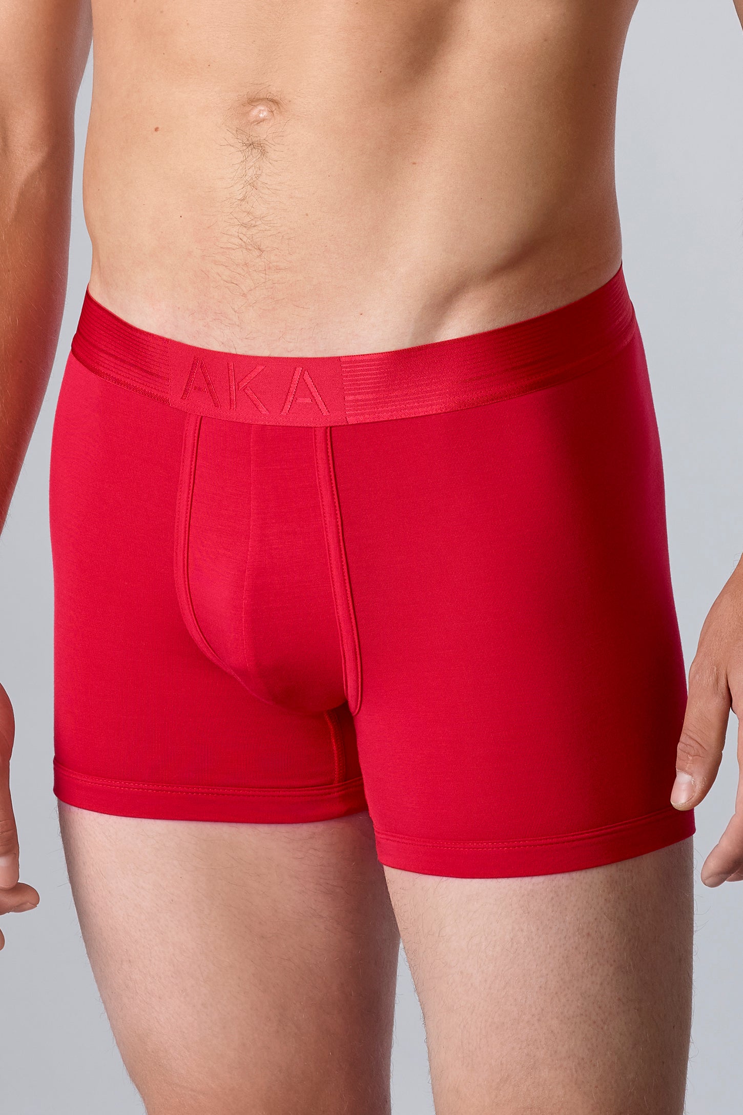 Caleçon long en bambou - Homme && ROUGE