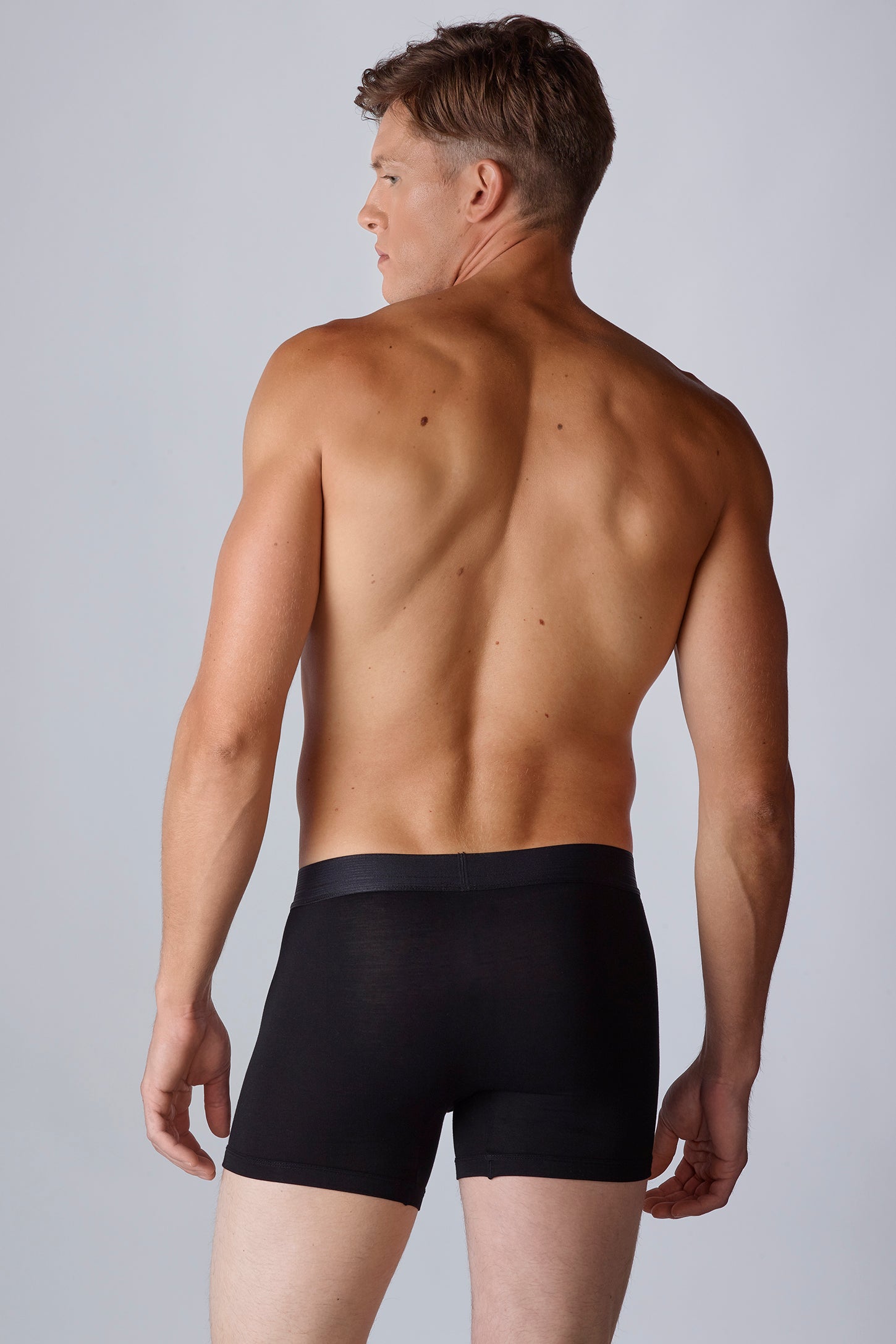 Caleçon long en bambou - Homme && NOIR