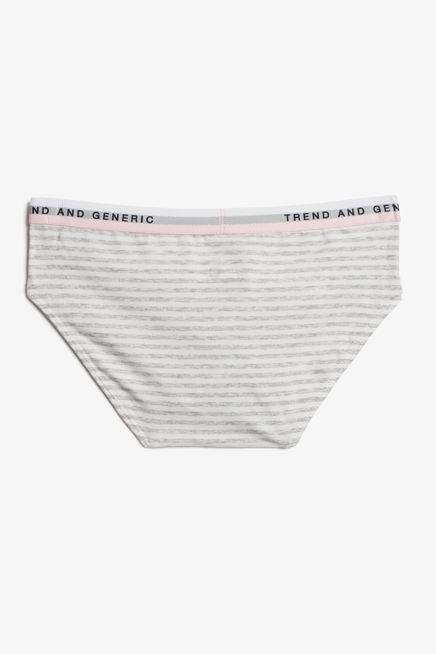 Culotte bikini en coton, 3/25$ - Ado fille && BLANC/GRIS