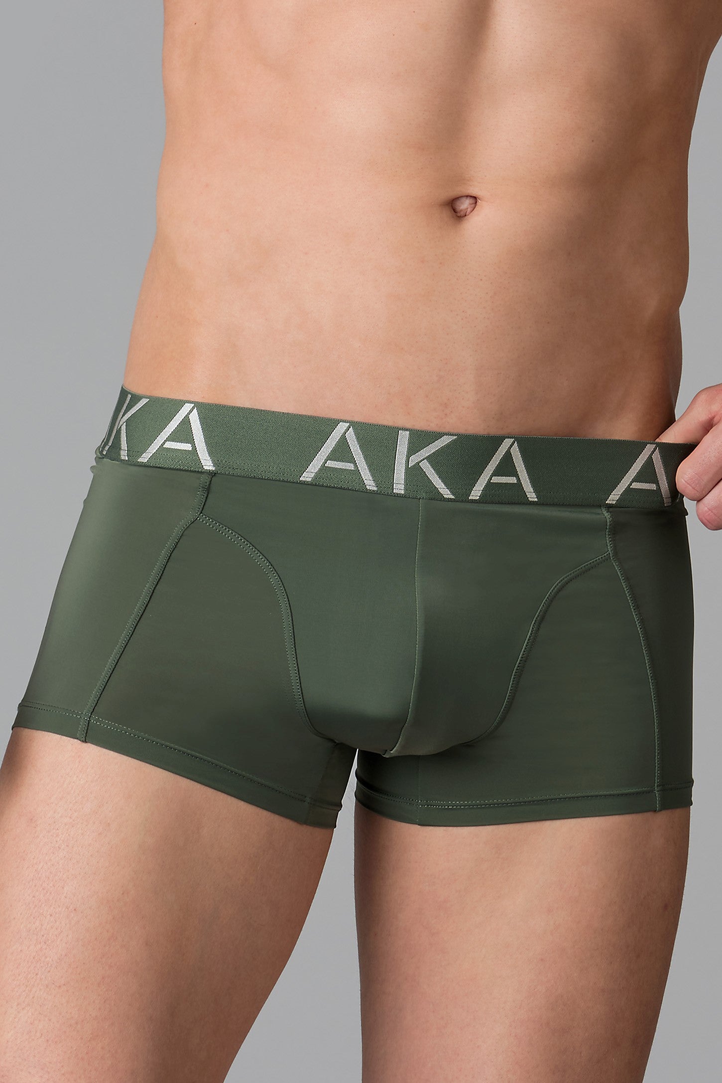 Caleçon court en microfibre - Homme && KAKI