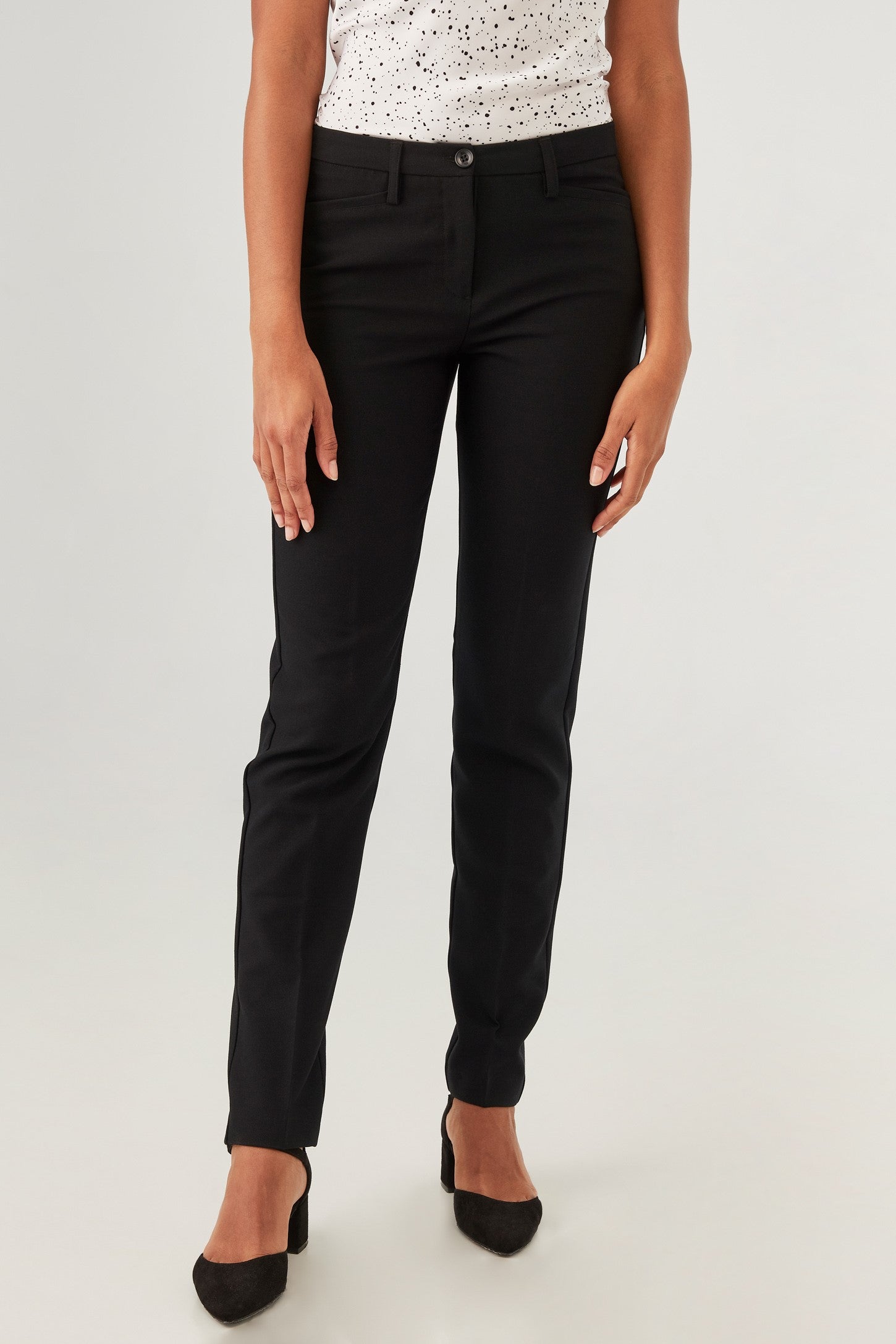 Pantalon en twill - Femme && NOIR