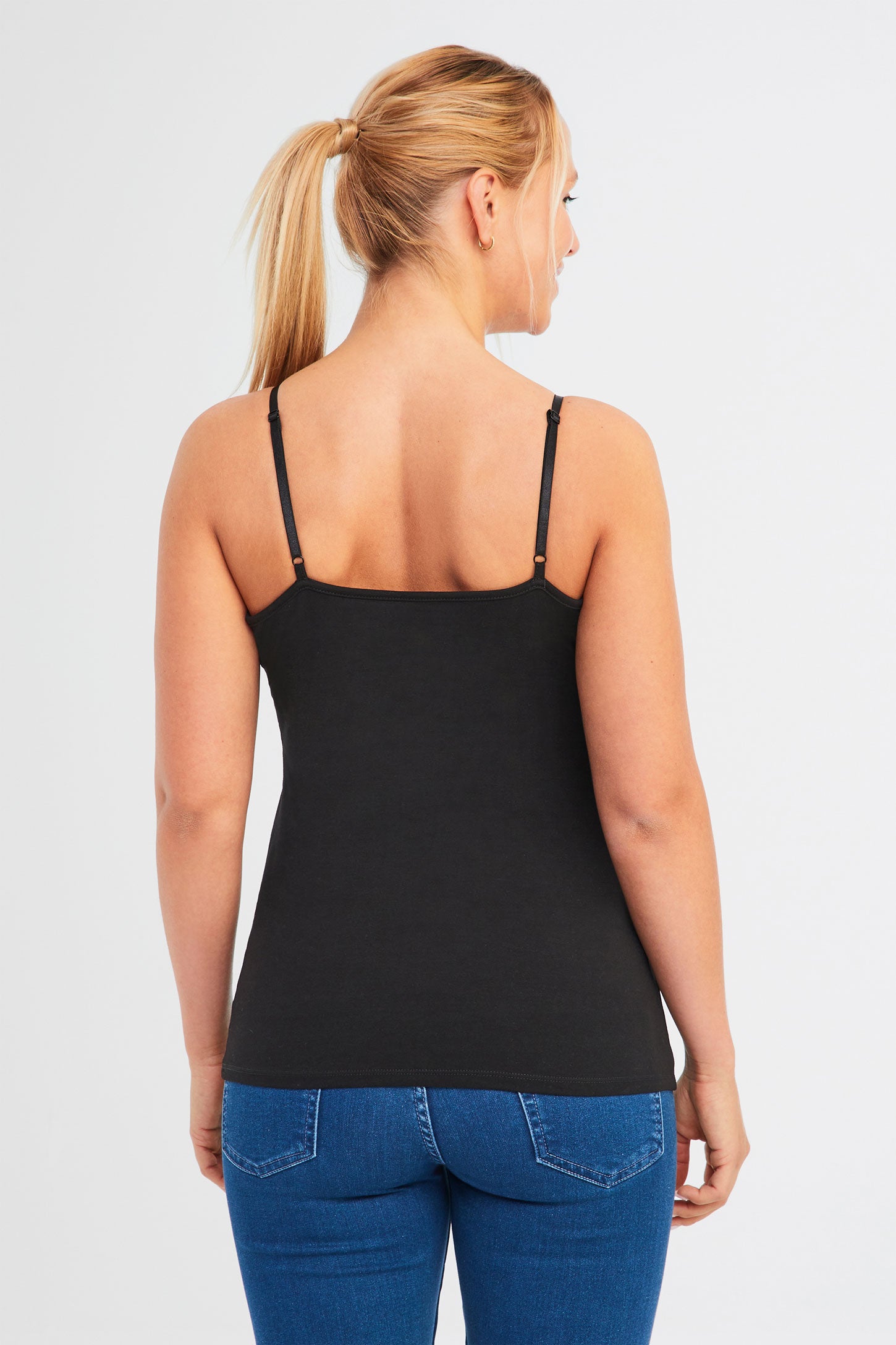 Camisole en coton bio - Femme && NOIR