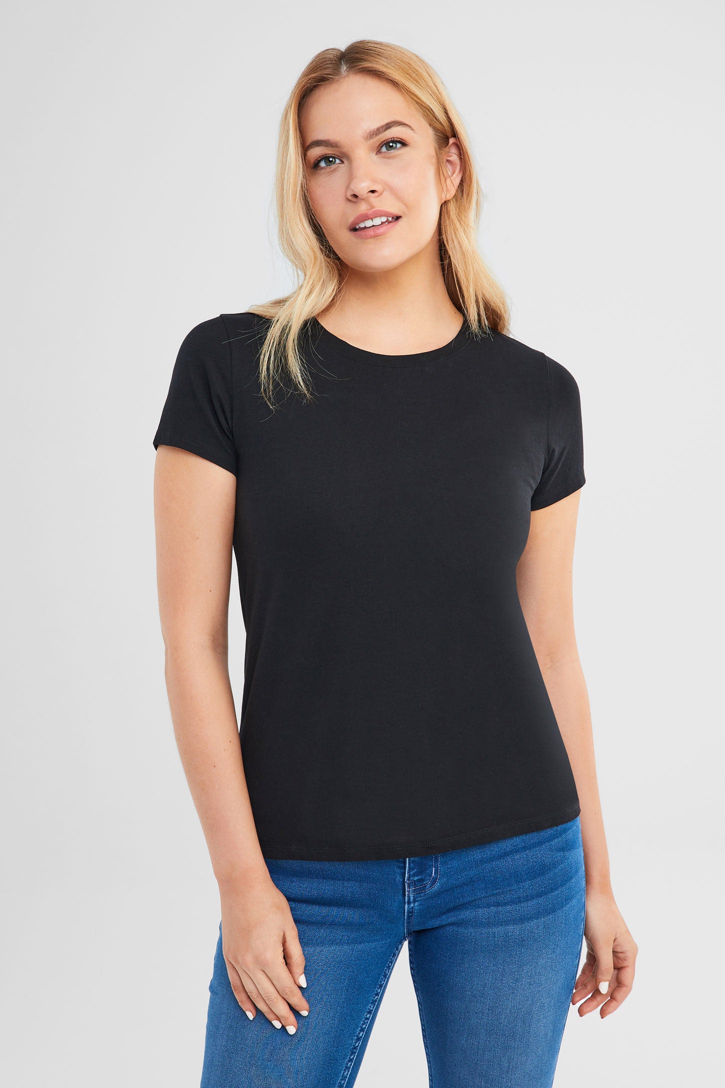T-shirt en coton bio - Femme && NOIR