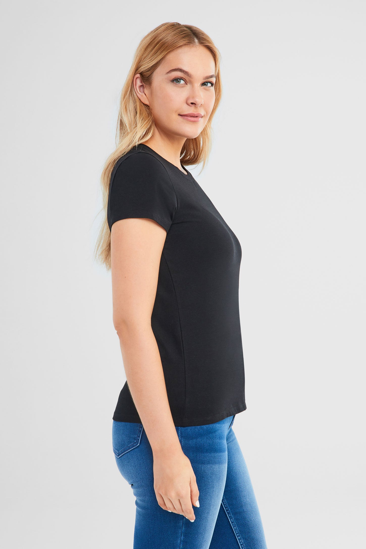 T-shirt en coton bio - Femme && NOIR