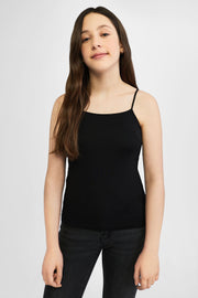 Camisole à col droit, 2/20$ - Ado fille && NOIR