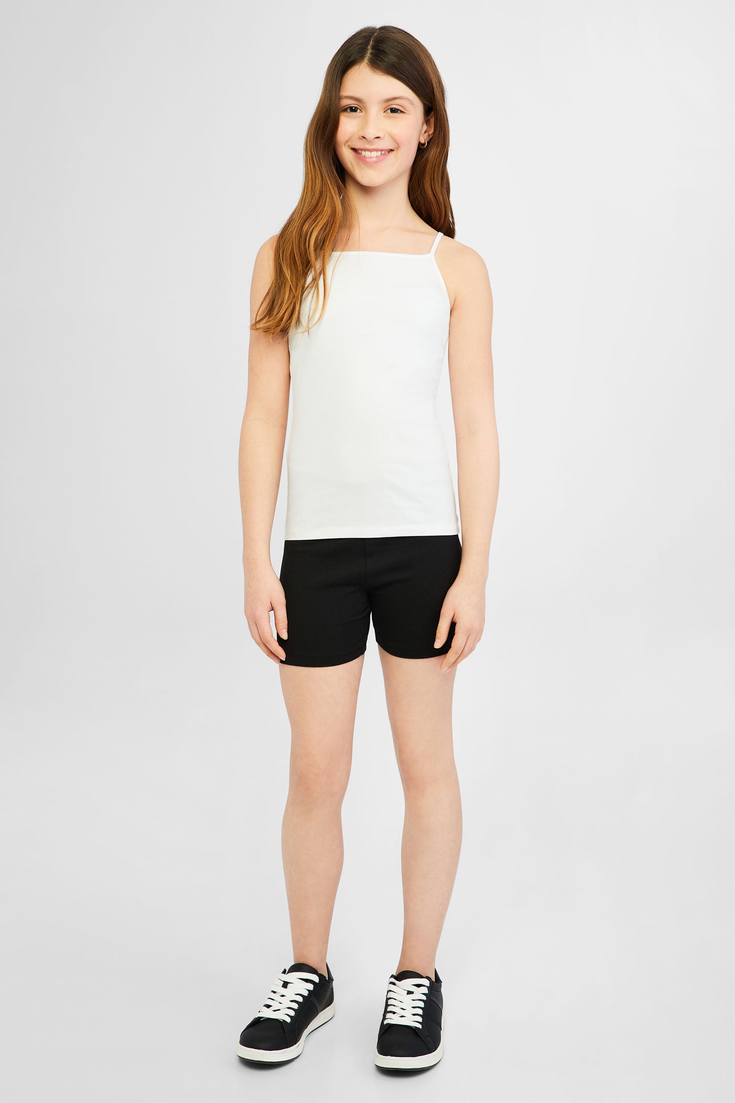 Camisole à col droit, 2/20$ - Ado fille && BLANC