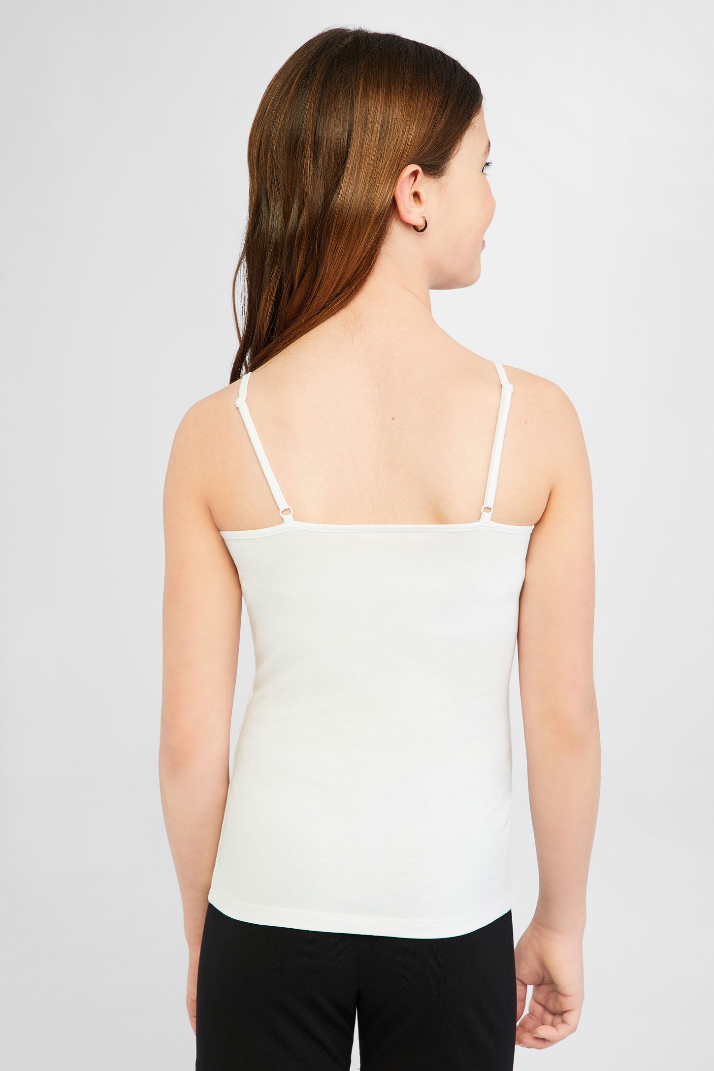 Camisole à col droit, 2/20$ - Ado fille && BLANC