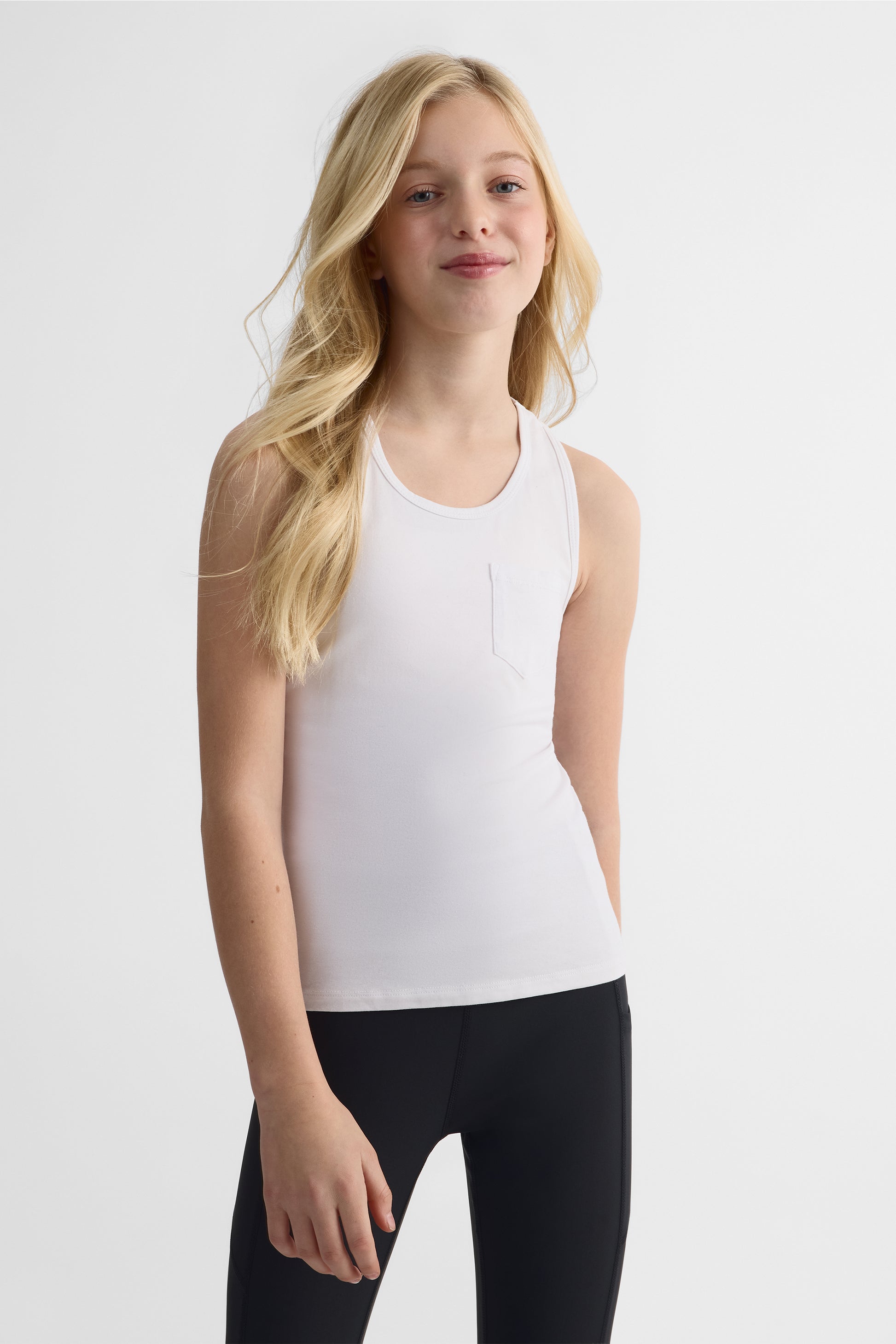 Camisole dos nageur, 2/20$ - Ado fille && BLANC