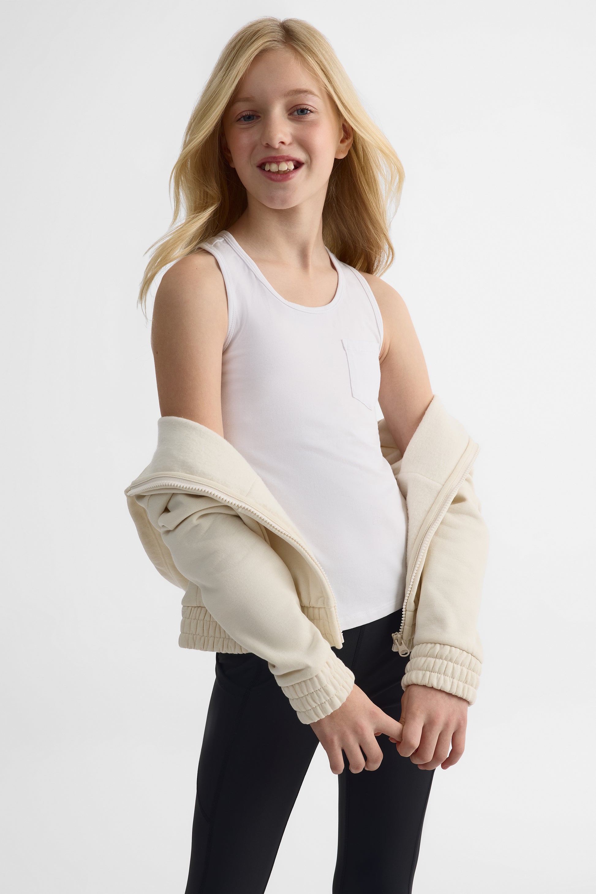 Camisole dos nageur, 2/20$ - Ado fille && BLANC