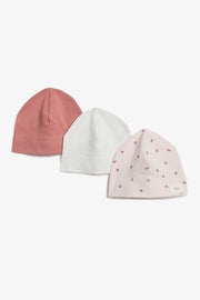 Lot de 3 bonnets naissance - Bébé && ROSE