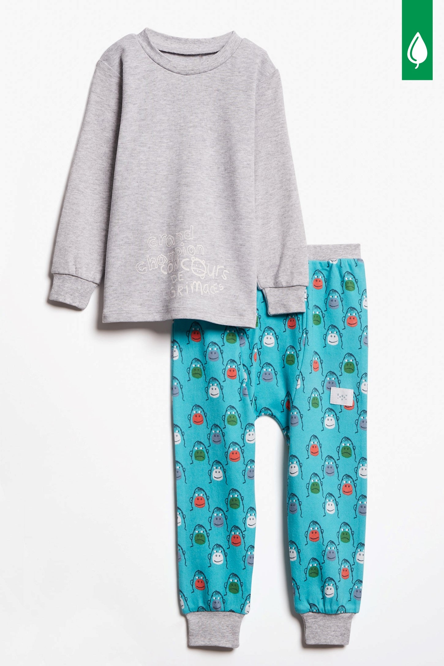 Pyjama 2-pièces coton bio - Bébé && COULEUR 1
