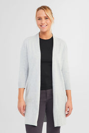 Cardigan long - Femme && GRIS MIXTE