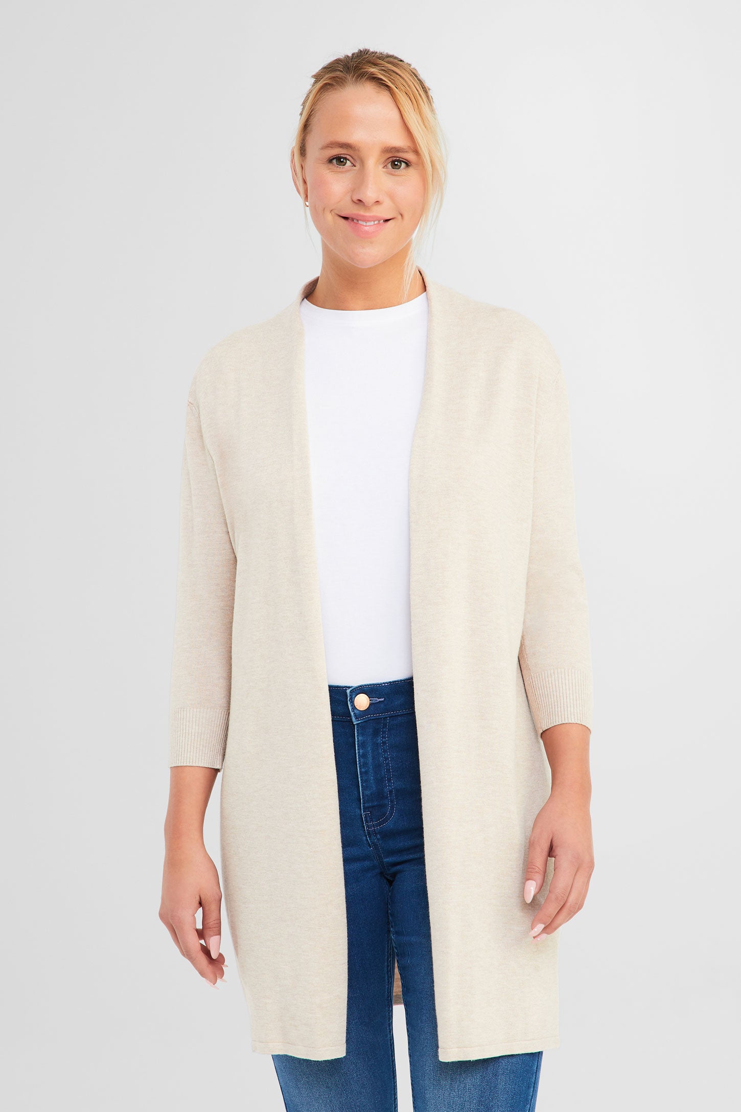 Cardigan long - Femme && OATMEAL
