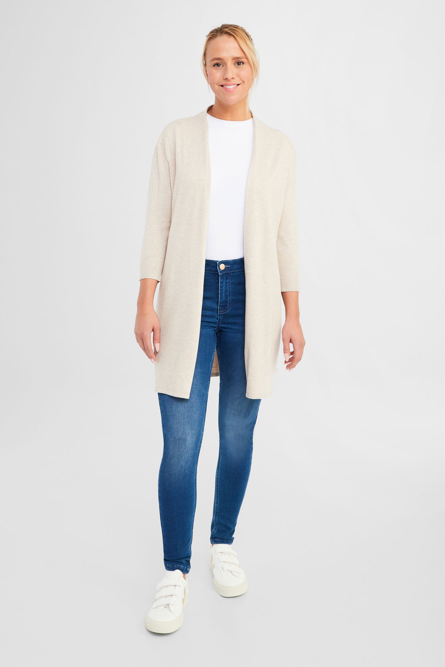 Cardigan long - Femme && OATMEAL