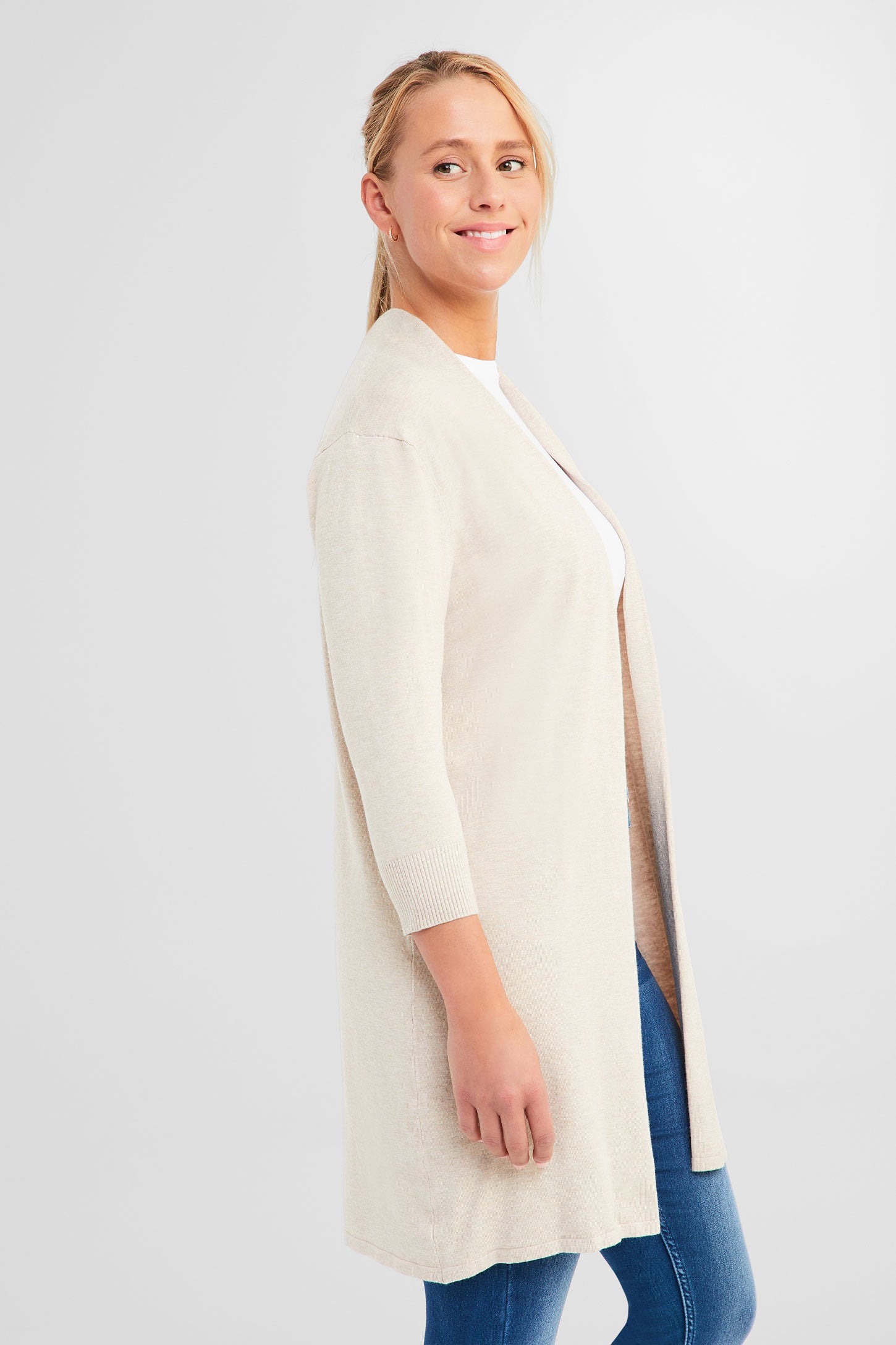 Cardigan long - Femme && OATMEAL