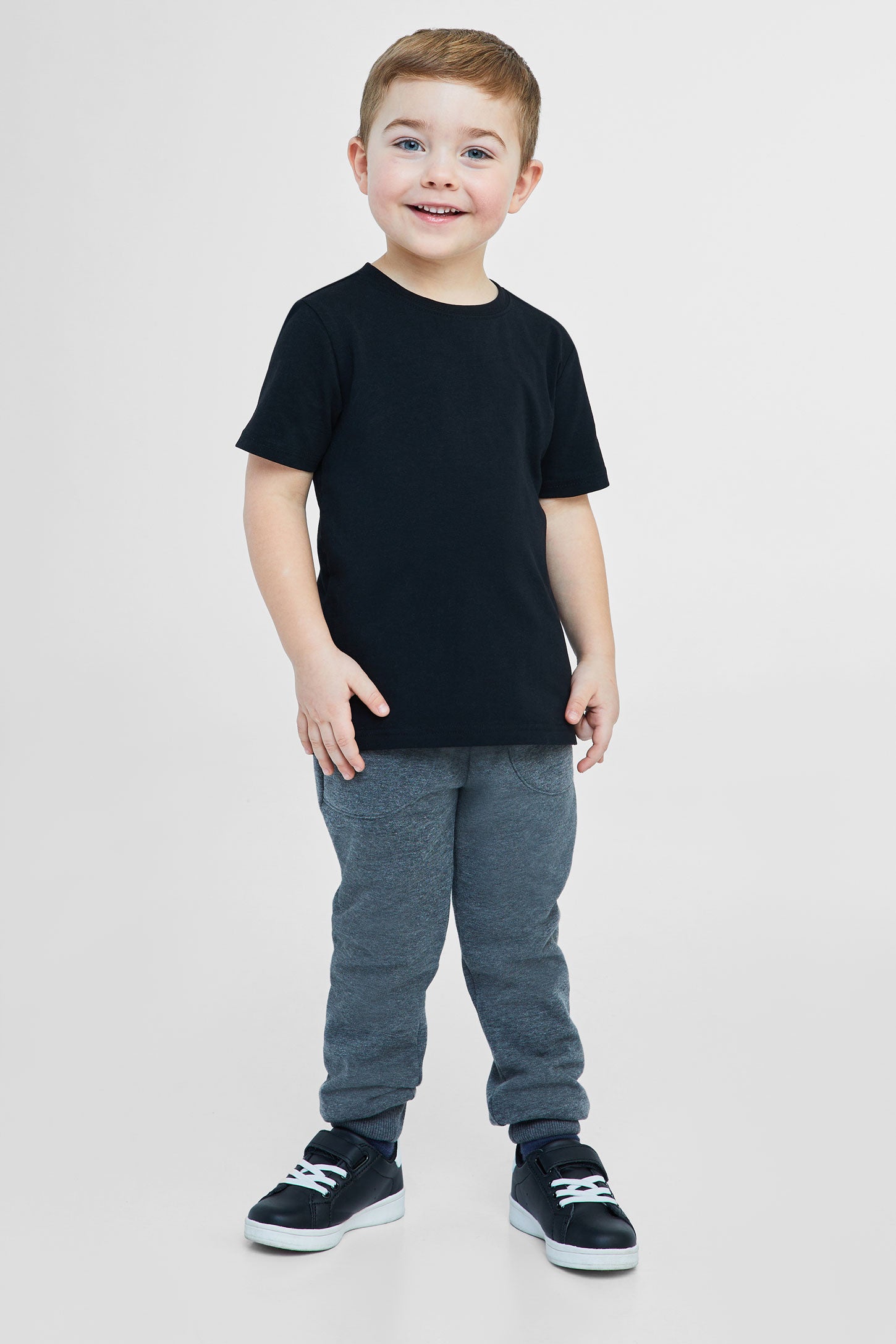 T-shirt essentiel, 2/20$ - Enfant garçon && NOIR